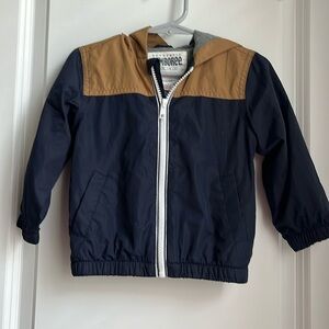 Gymboree Tan and Navy Windbreaker Jacket